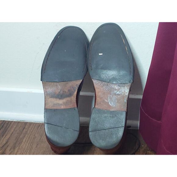 Cole Haan Wingtip Oxford Chukka Burnished Brown Leather Boots Mens Size 10 M - Picture 8 of 14